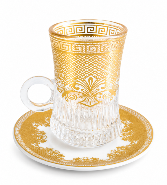 Luxury Arabic Coffee & Tea Set – Gold Thermos & Cups